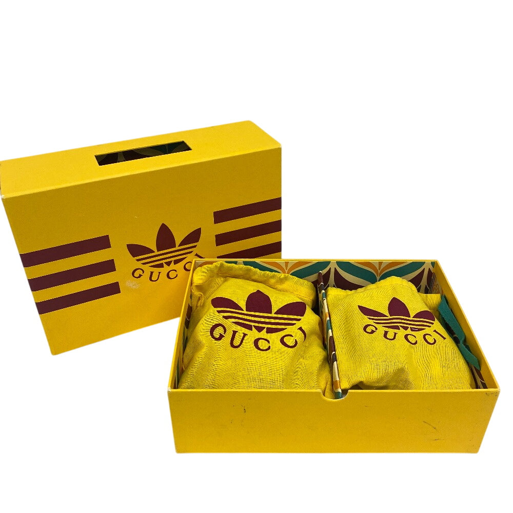 GUCCI Coin case 721903 leather black Adidas Collaboration Card Case Trefoil Leather Shoulder Pouch Women(Unisex) Used Authentic
