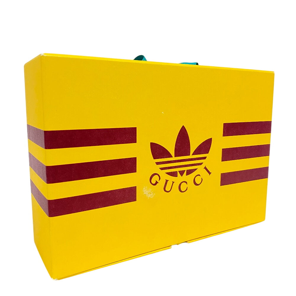 GUCCI Coin case 721903 leather black Adidas Collaboration Card Case Trefoil Leather Shoulder Pouch Women(Unisex) Used Authentic