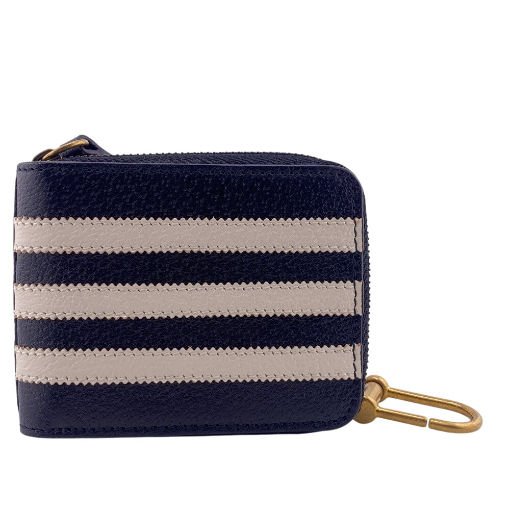 GUCCI Coin case 721903 leather black Adidas Collaboration Card Case Trefoil Leather Shoulder Pouch Women(Unisex) Used Authentic
