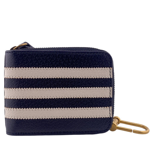GUCCI Coin case 721903 leather black Adidas Collaboration Card Case Trefoil Leather Shoulder Pouch Women(Unisex) Used Authentic
