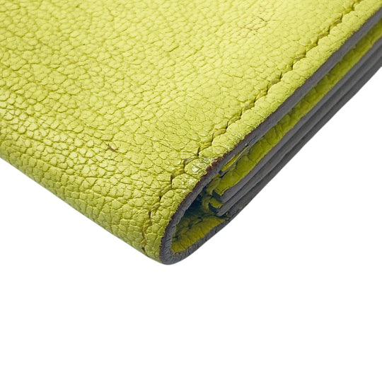 HERMES Card Case Chevre Misol yellow Baan Women(Unisex) Used Authentic