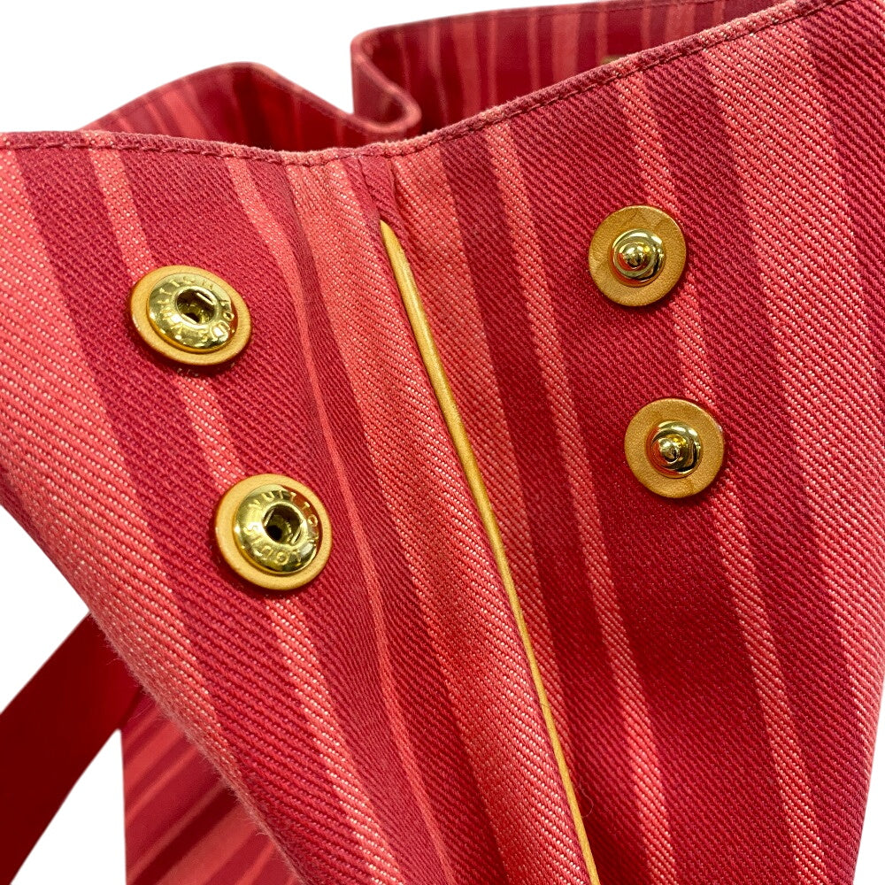 LOUIS VUITTON Tote Bag M94146 canvas pink logo Plat'n Soleil Hippo PM Women Used Authentic