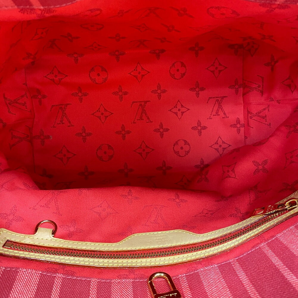 LOUIS VUITTON Tote Bag M94146 canvas pink logo Plat'n Soleil Hippo PM Women Used Authentic