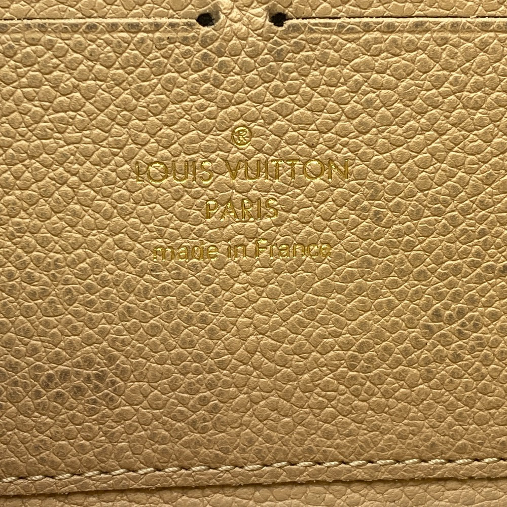 LOUIS VUITTON Long Wallet Purse M69034 leather beige Monogram Unplant Zippy wallet mens(Unisex) Used Authentic
