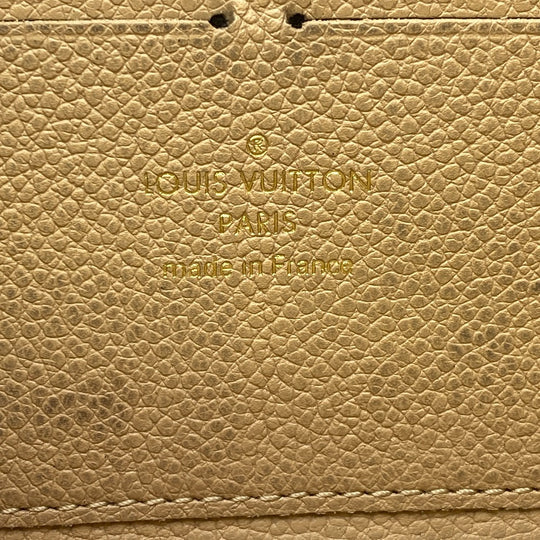LOUIS VUITTON Long Wallet Purse M69034 leather beige Monogram Unplant Zippy wallet mens(Unisex) Used Authentic