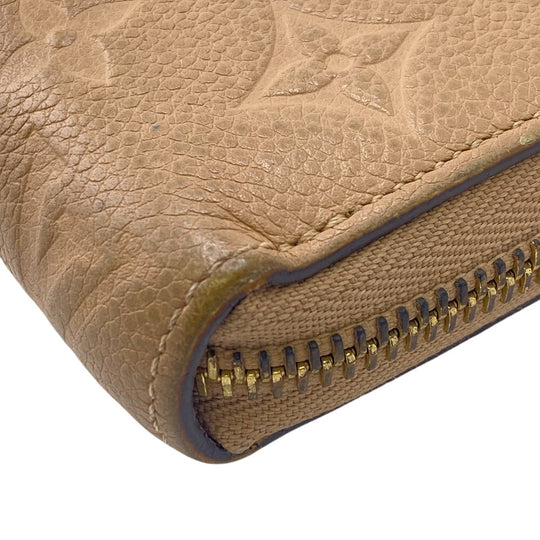 LOUIS VUITTON Long Wallet Purse M69034 leather beige Monogram Unplant Zippy wallet mens(Unisex) Used Authentic