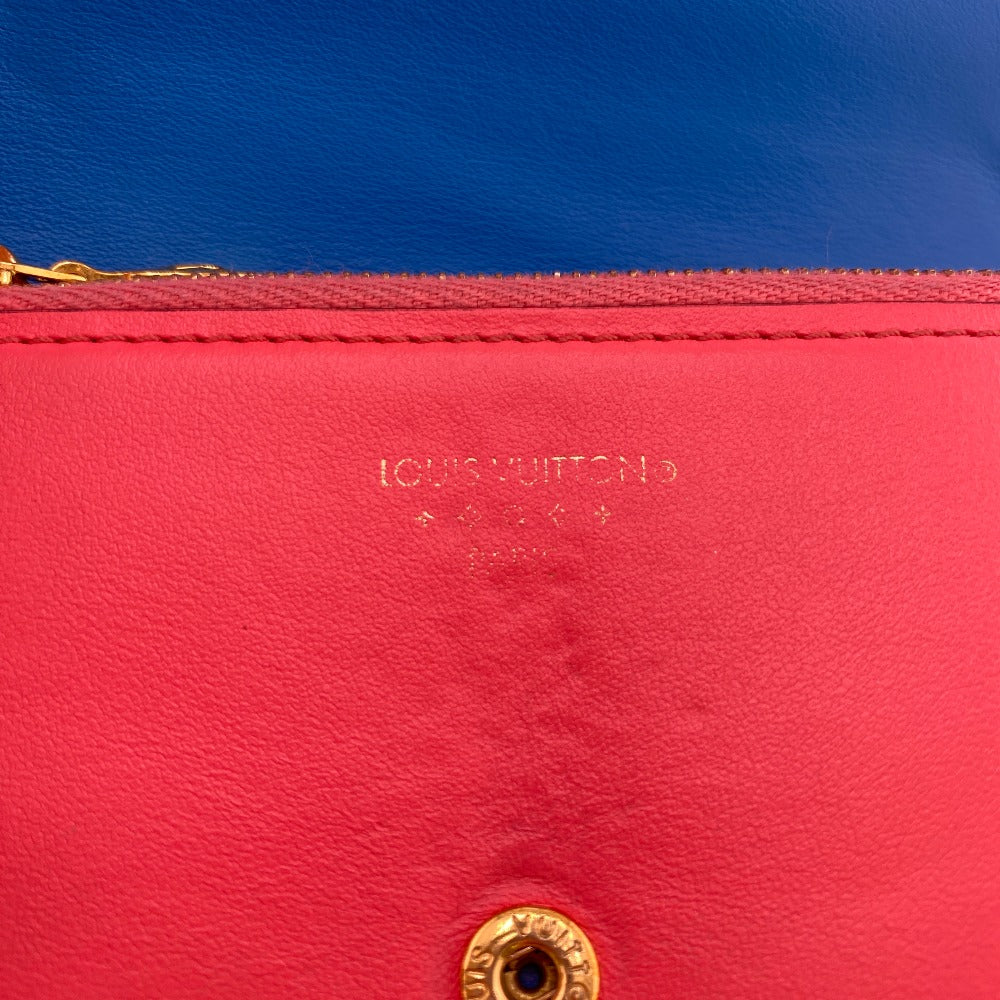 LOUIS VUITTON Tri-fold wallet M69177 leather pink Portefeuille LV Pont Neuf Compact Women Used Authentic