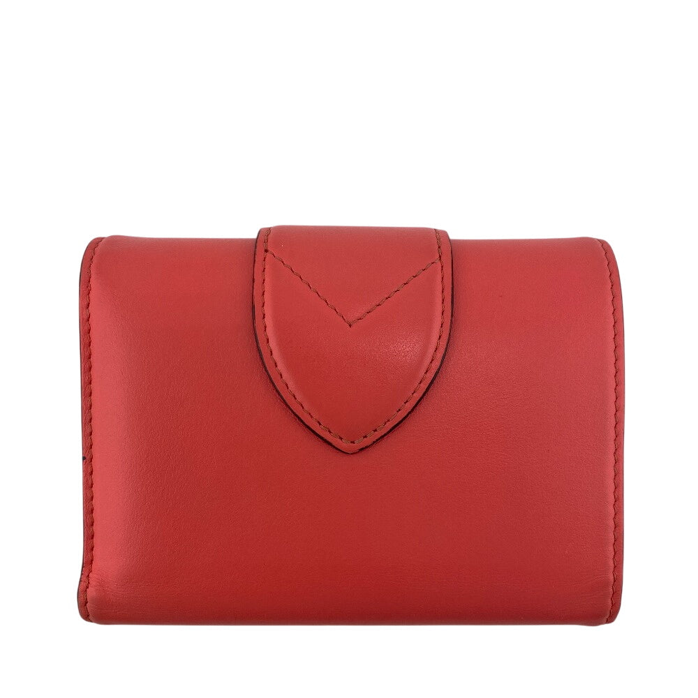 LOUIS VUITTON Tri-fold wallet M69177 leather pink Portefeuille LV Pont Neuf Compact Women Used Authentic