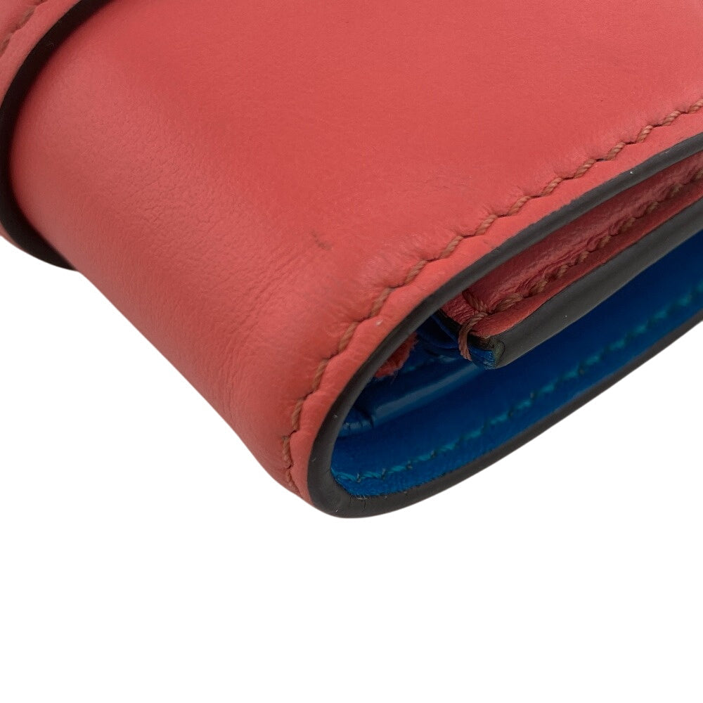 LOUIS VUITTON Tri-fold wallet M69177 leather pink Portefeuille LV Pont Neuf Compact Women Used Authentic