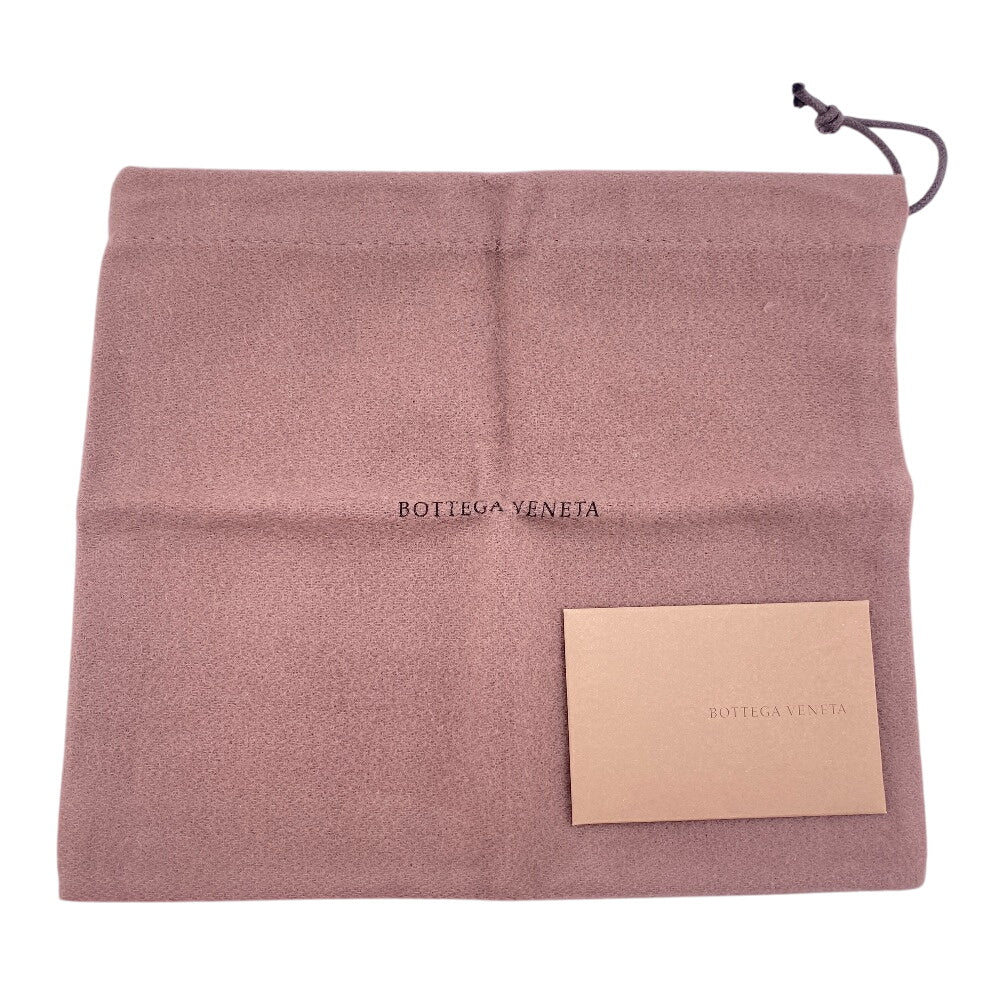 BOTTEGAVENETA Long Wallet Purse leather pink Butterfly Women Used Authentic