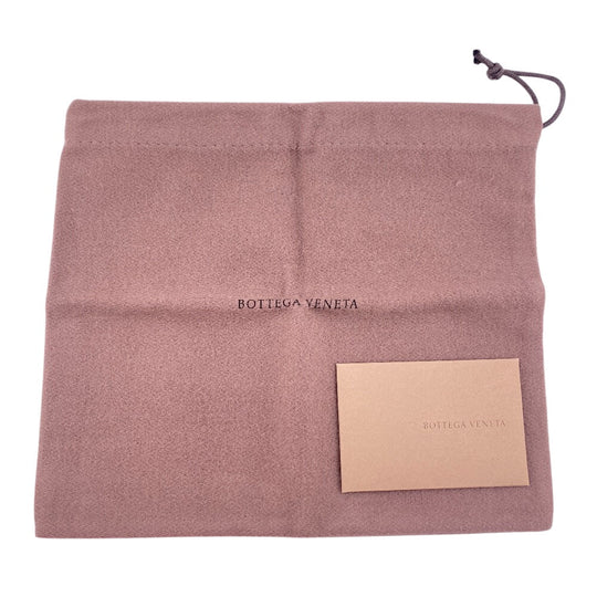 BOTTEGAVENETA Long Wallet Purse leather pink Butterfly Women Used Authentic