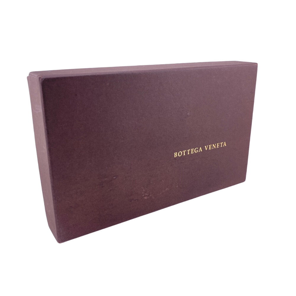 BOTTEGAVENETA Long Wallet Purse leather pink Butterfly Women Used Authentic