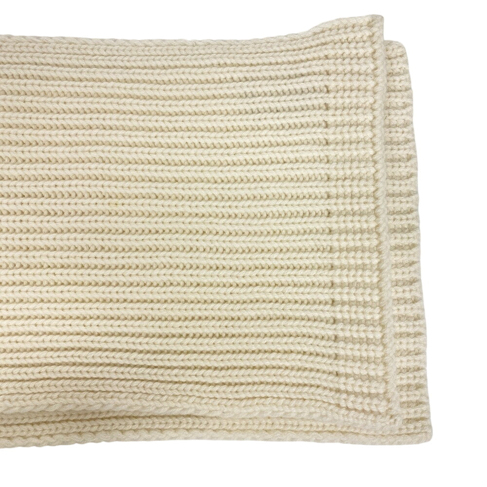 GUCCI Scarf 773426 Wool, Cashmere white Double G Women Used Authentic