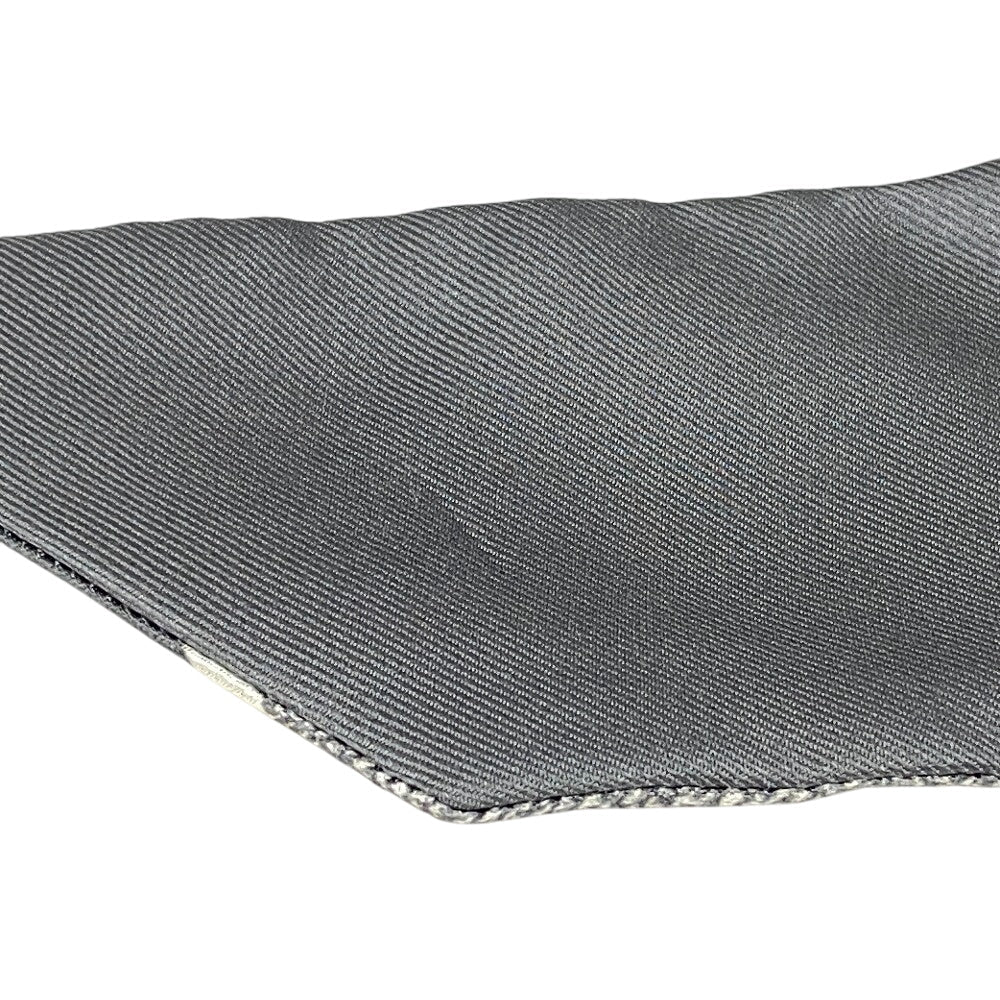 Dior scarf silk gray Oblique Mitza Women Used Authentic