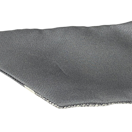 Dior scarf silk gray Oblique Mitza Women Used Authentic
