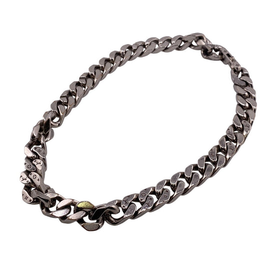 LOUIS VUITTON Necklace M69987 metal Silver Collier LVChain Links mens Used Authentic