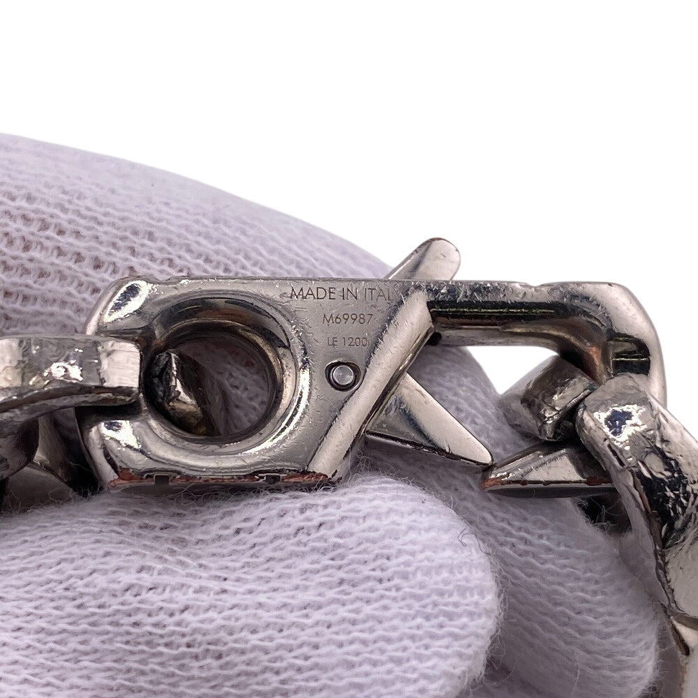 LOUIS VUITTON Necklace M69987 metal Silver Collier LVChain Links mens Used Authentic