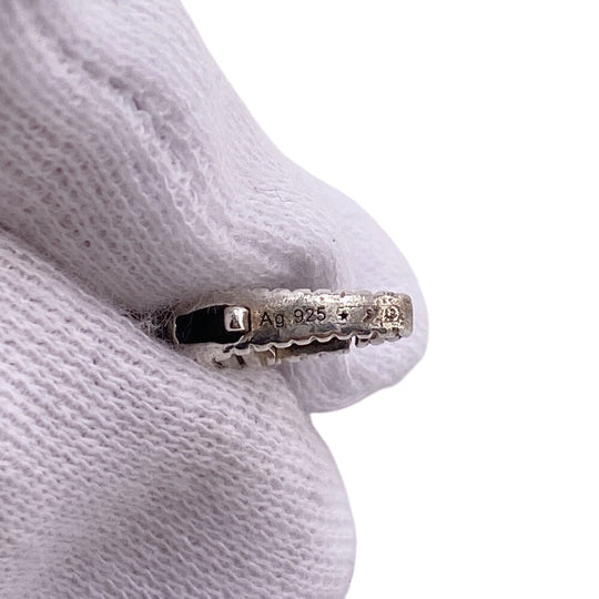 GUCCI bracelet Silver925 Silver Arabesque Interlocking G mens Used Authentic