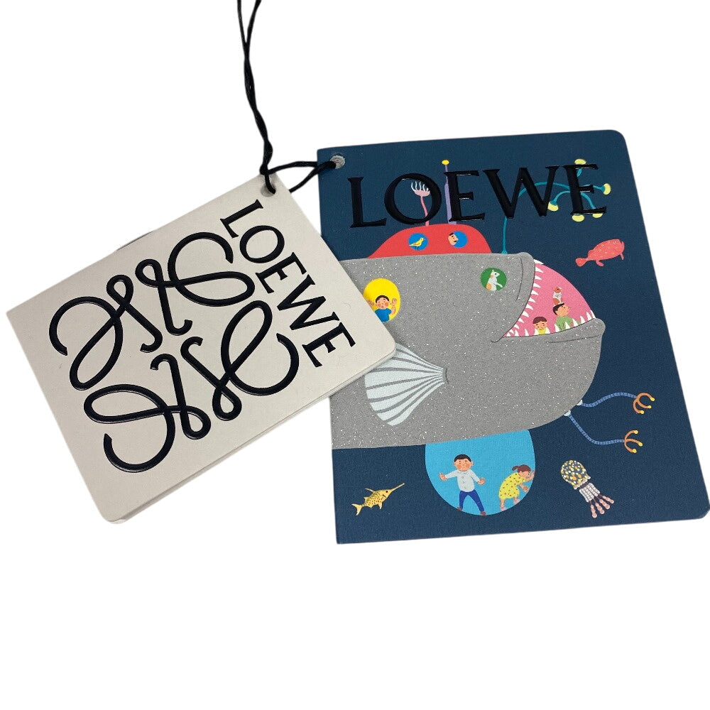 LOEWE Scarf Rayon, Wool beige Anagram Embroidery Suna Fujita collaboration fringe(Unisex) Used Authentic