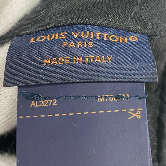 LOUIS VUITTON cap M7003M wool black 1 Monogram Endless Women Used Authentic