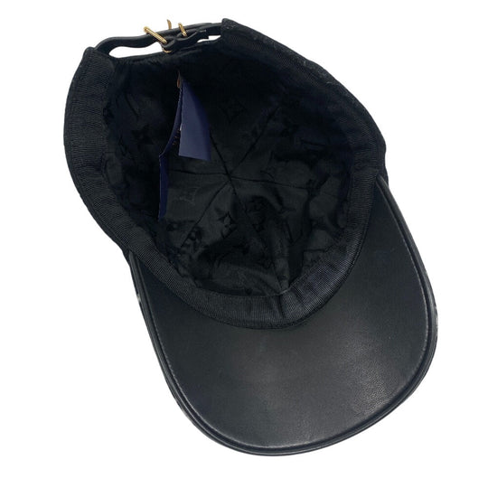 LOUIS VUITTON cap M7003M wool black 1 Monogram Endless Women Used Authentic