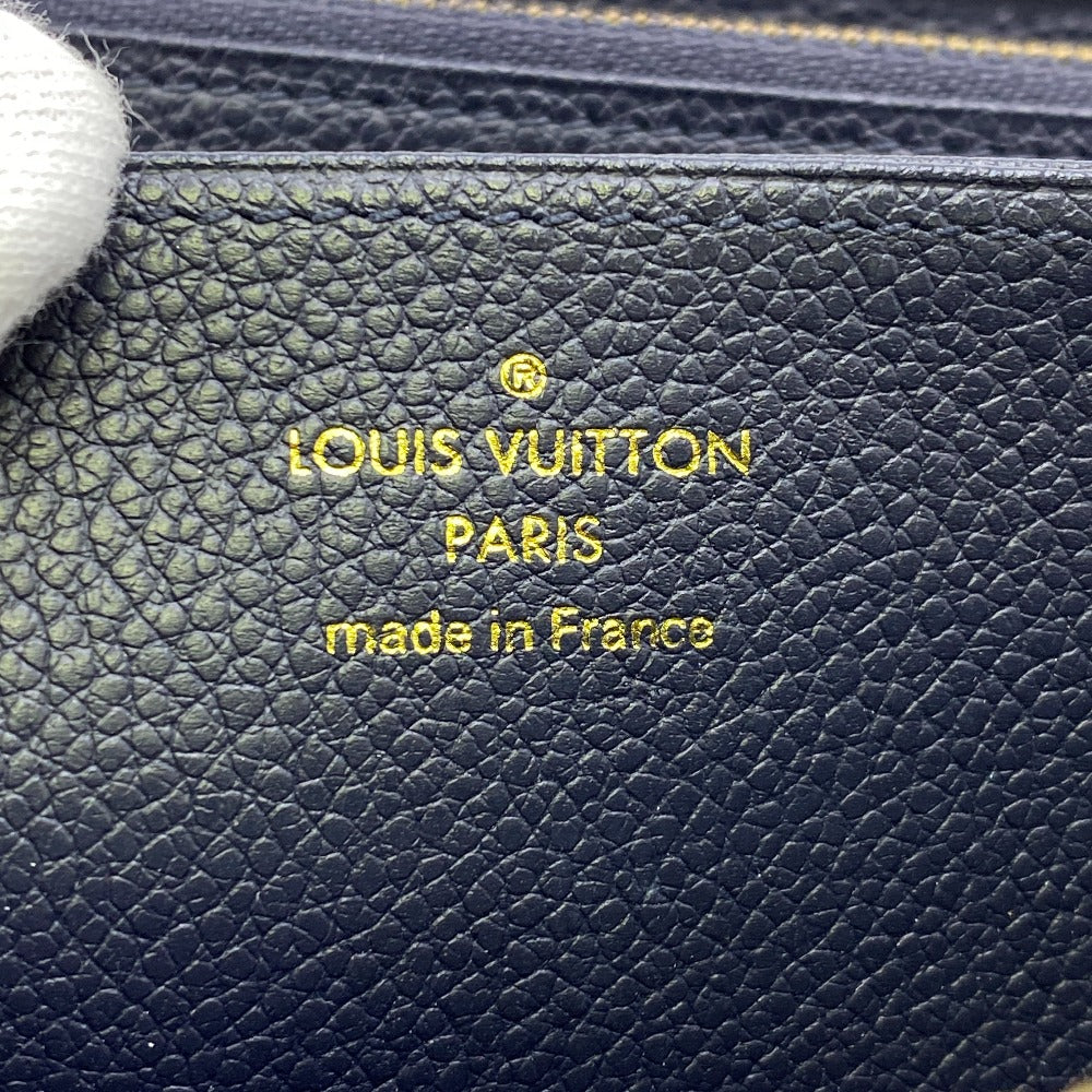 LOUIS VUITTON Long Wallet Purse M62121 leather Marine Rouge 1 Monogram Unplant Zippy wallet mens Used Authentic