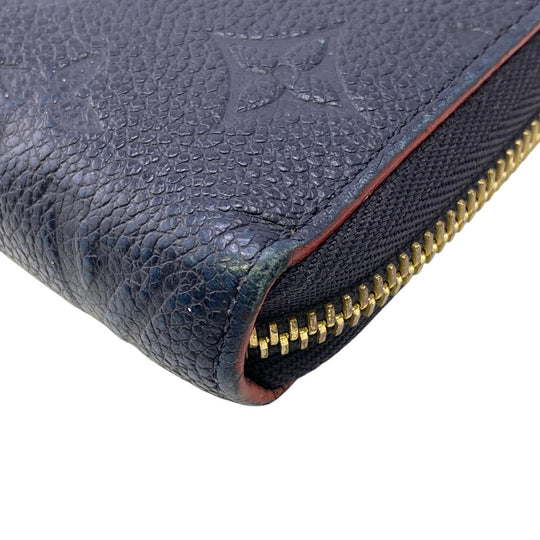 LOUIS VUITTON Long Wallet Purse M62121 leather Marine Rouge 1 Monogram Unplant Zippy wallet mens Used Authentic