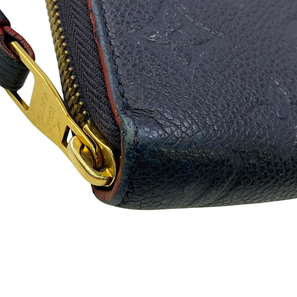 LOUIS VUITTON Long Wallet Purse M62121 leather Marine Rouge 1 Monogram Unplant Zippy wallet mens Used Authentic