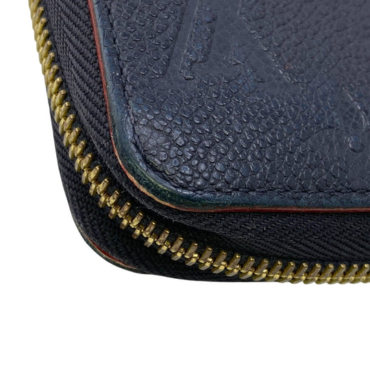 LOUIS VUITTON Long Wallet Purse M62121 leather Marine Rouge 1 Monogram Unplant Zippy wallet mens Used Authentic