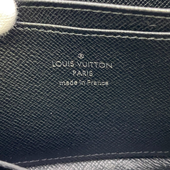 LOUIS VUITTON Coin case M60152 leather black 1 Epi Zip around purse mens(Unisex) Used Authentic