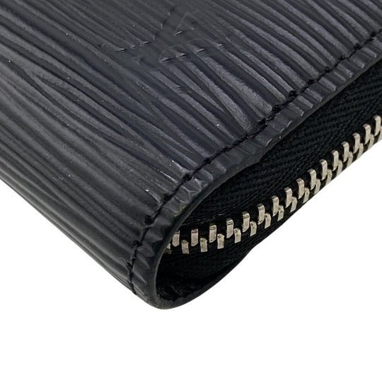 LOUIS VUITTON Coin case M60152 leather black 1 Epi Zip around purse mens(Unisex) Used Authentic