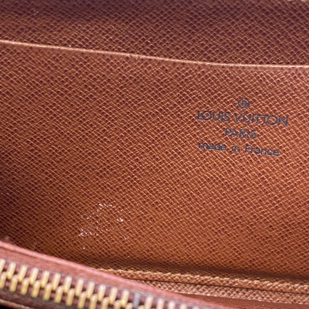LOUIS VUITTON Long Wallet Purse M61727 leather Brown Monogram Porto Monezup(Unisex) Used Authentic