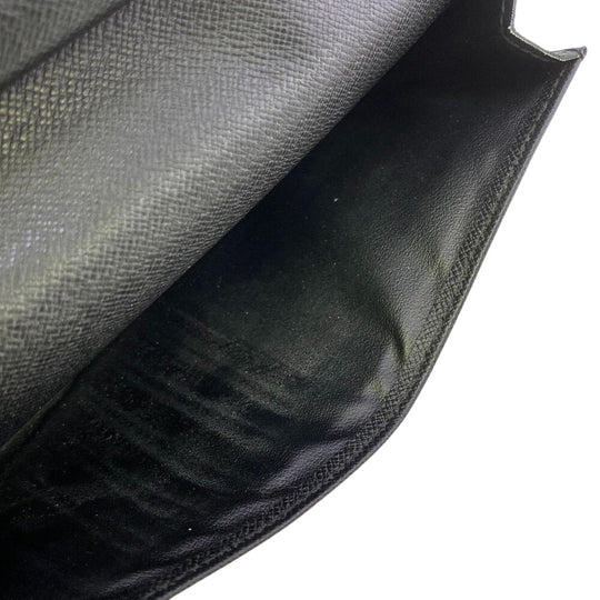 LOUIS VUITTON Long Wallet Purse N63095 leather black Damier Grafitte Zippy Wallet Vertical(Unisex) Used Authentic