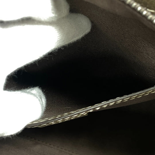 CELINE Handbag leather Gurege 2WAY Luggage nano shopper Women Used Authentic