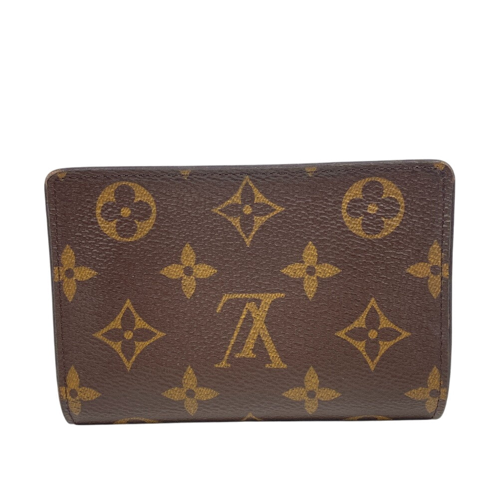 LOUIS VUITTON Bifold Wallet M69432 leather Brown Portefeuille Monogram reverse Juliet Women Used Authentic