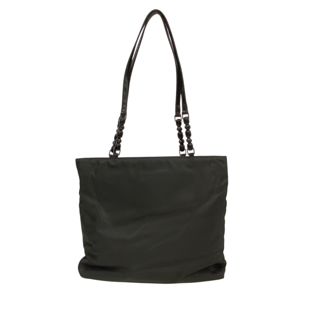Christian Dior Tote Bag Nylon black Maris Pearl Women Used Authentic