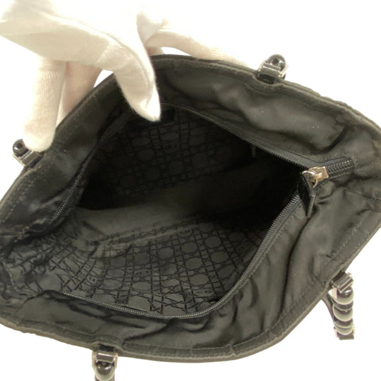 Christian Dior Tote Bag Nylon black Maris Pearl Women Used Authentic