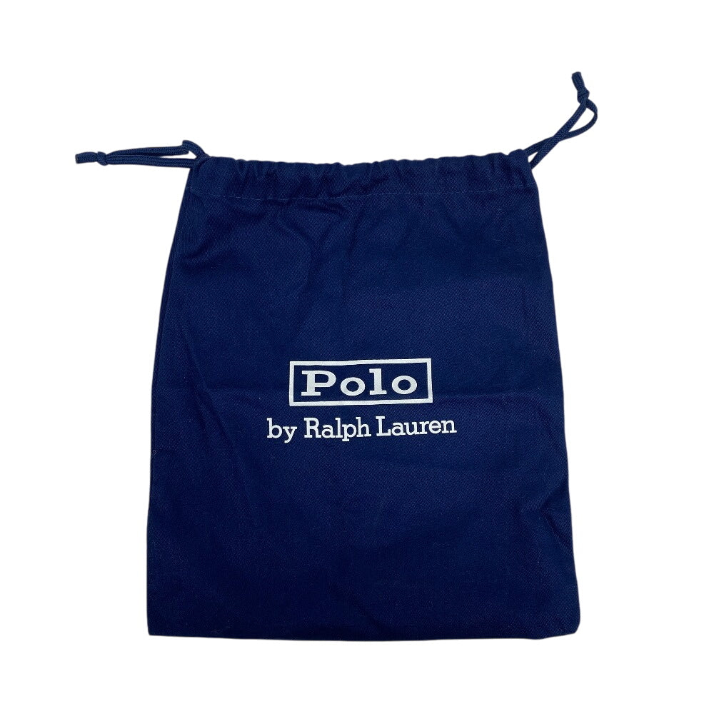 POLO RALPH LAUREN Shoulder Bag leather wine-red Chain wallet Polo ID Women Used Authentic