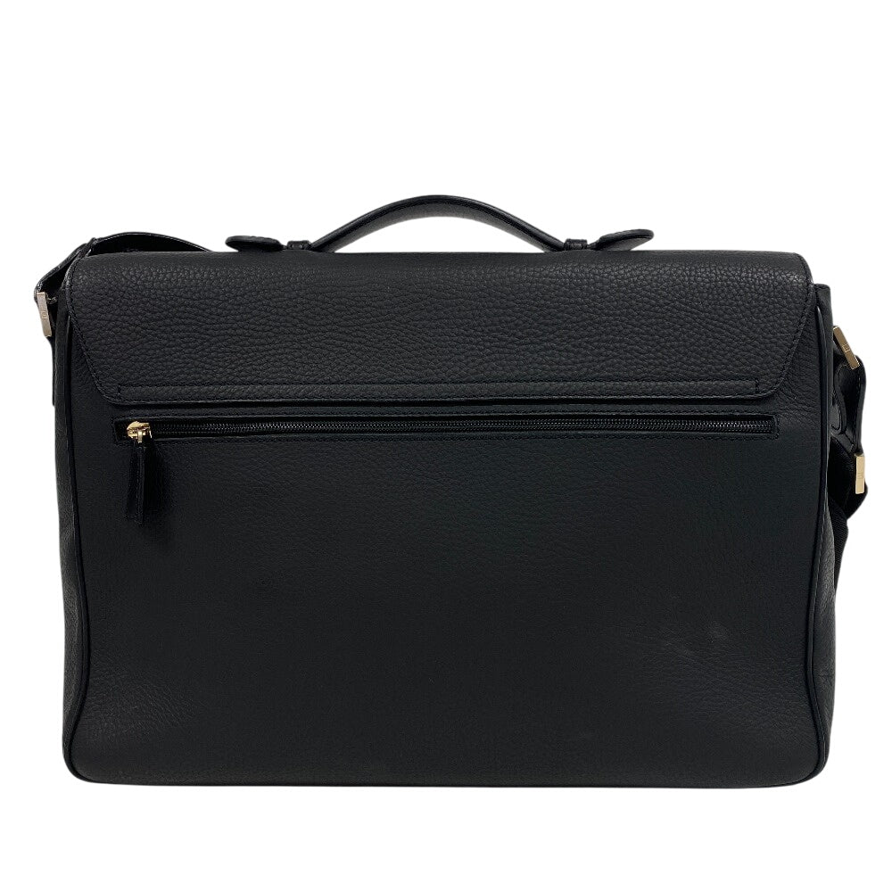 Dunhill Business bag LE6060A leather black Connaught mens Used Authentic