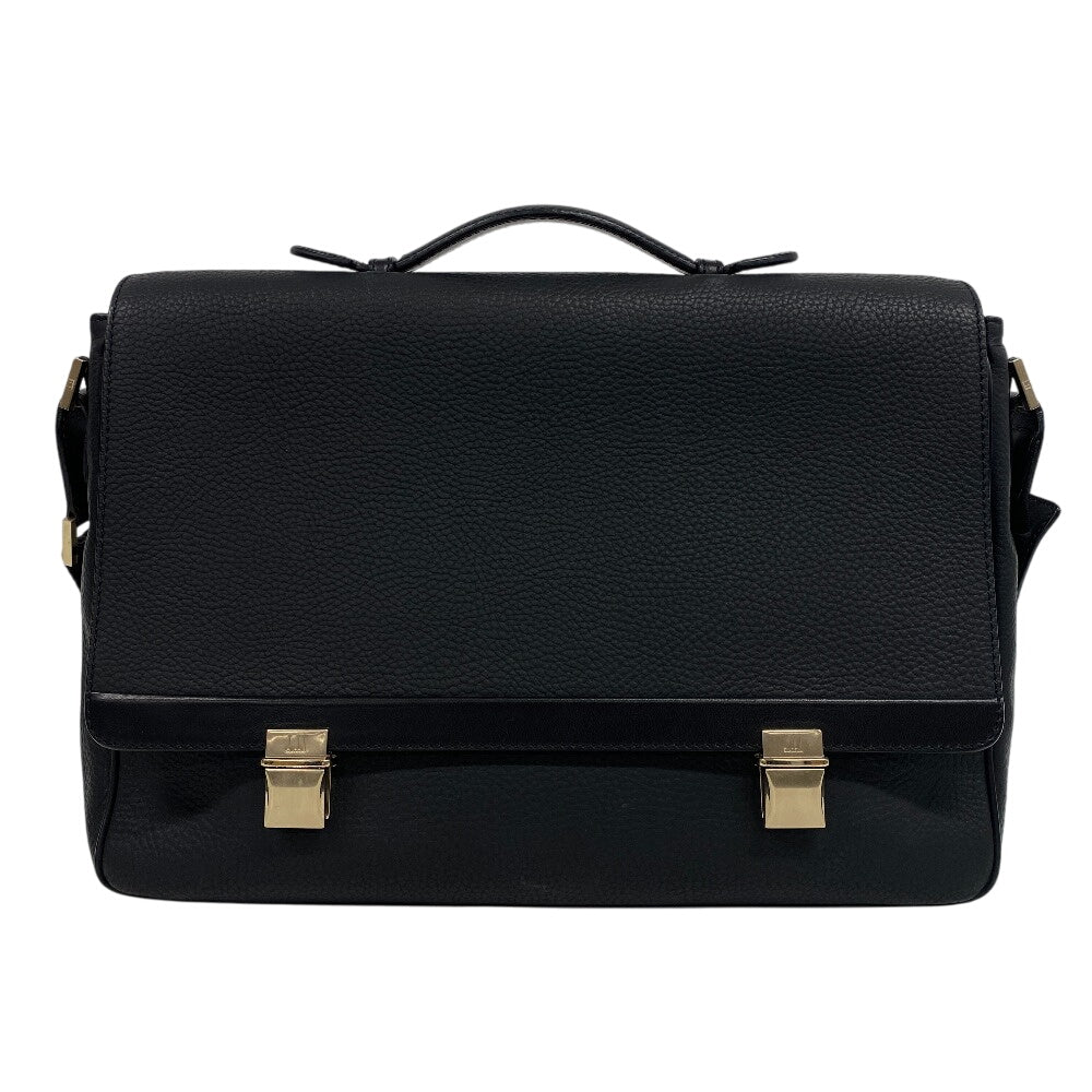 Dunhill Business bag LE6060A leather black Connaught mens Used Authentic
