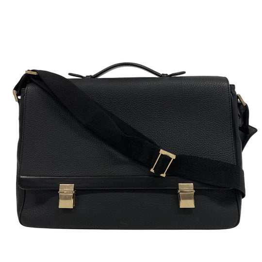Dunhill Business bag LE6060A leather black Connaught mens Used Authentic