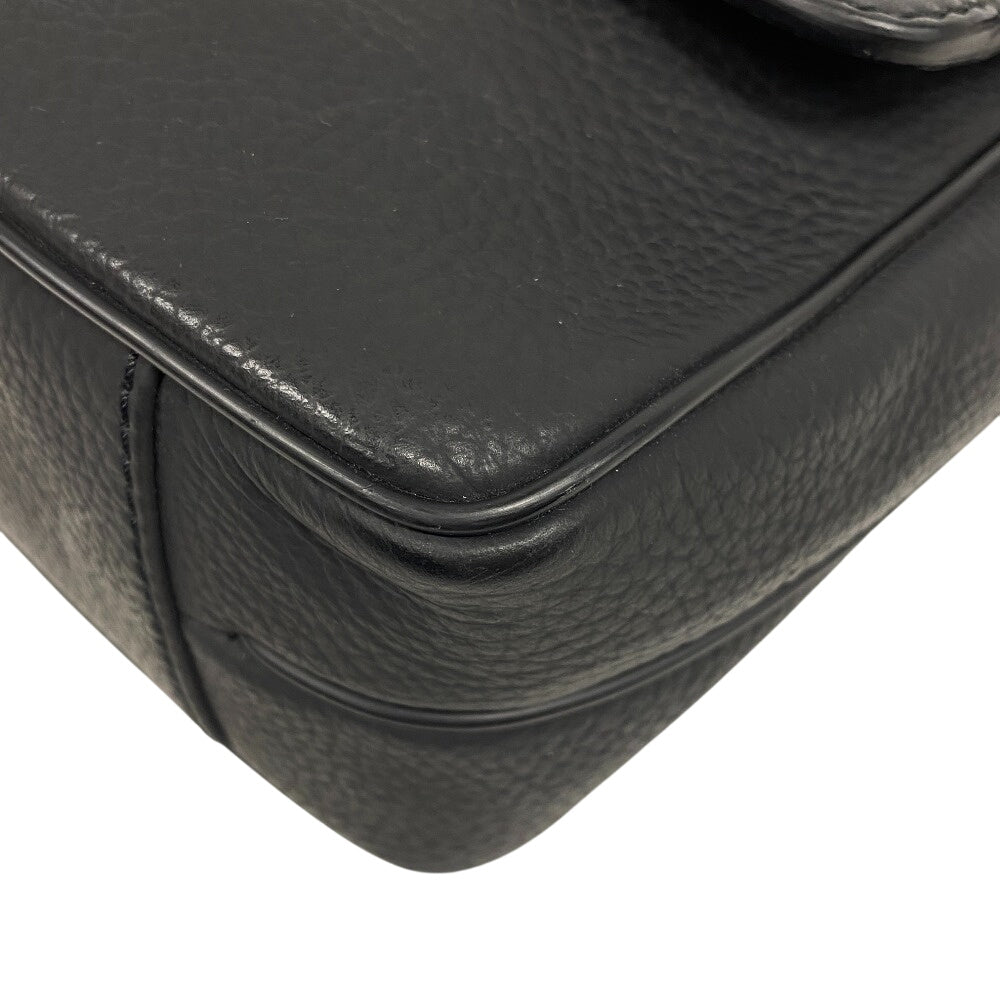 Dunhill Business bag LE6060A leather black Connaught mens Used Authentic