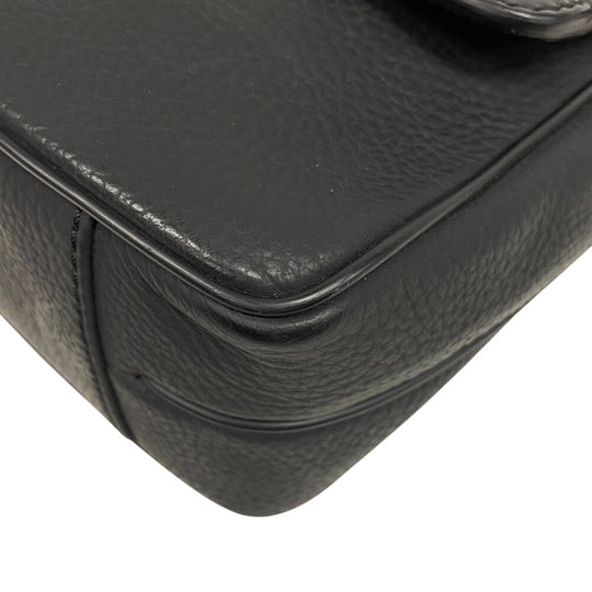 Dunhill Business bag LE6060A leather black Connaught mens Used Authentic