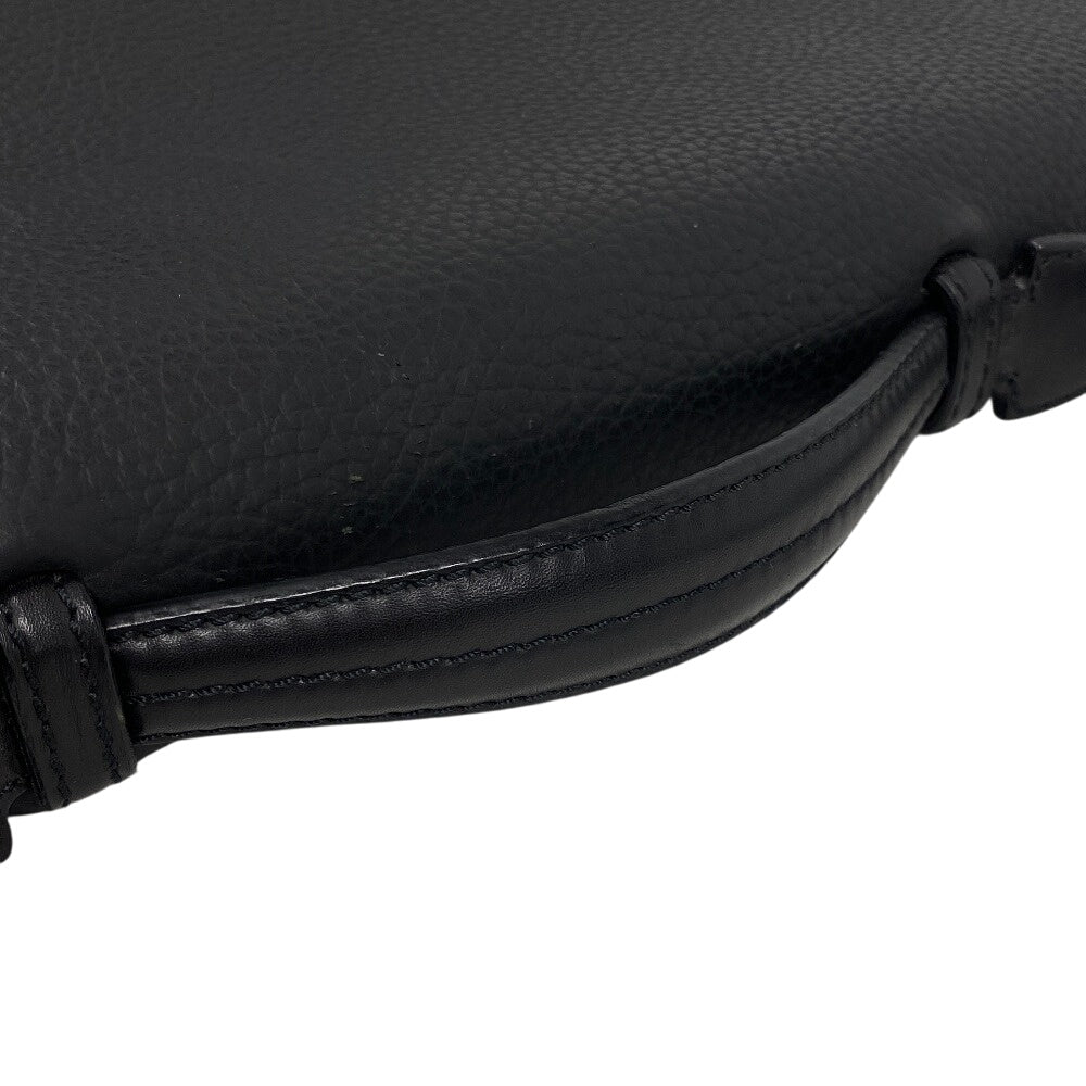 Dunhill Business bag LE6060A leather black Connaught mens Used Authentic