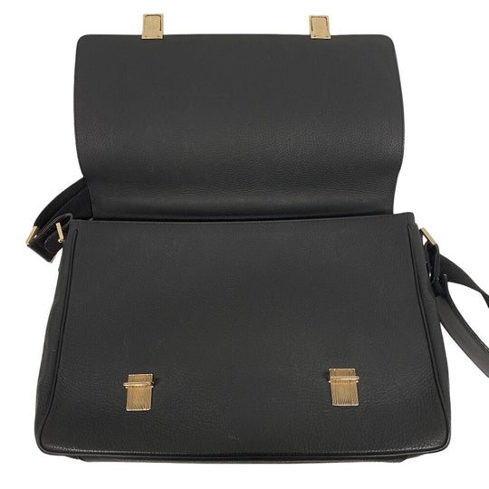 Dunhill Business bag LE6060A leather black Connaught mens Used Authentic