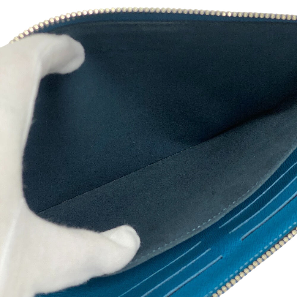 LOUIS VUITTON Clutch bag M58842 leather turquoise blue Epi Pochette Jules PM mens Used Authentic