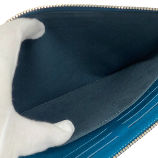 LOUIS VUITTON Clutch bag M58842 leather turquoise blue Epi Pochette Jules PM mens Used Authentic