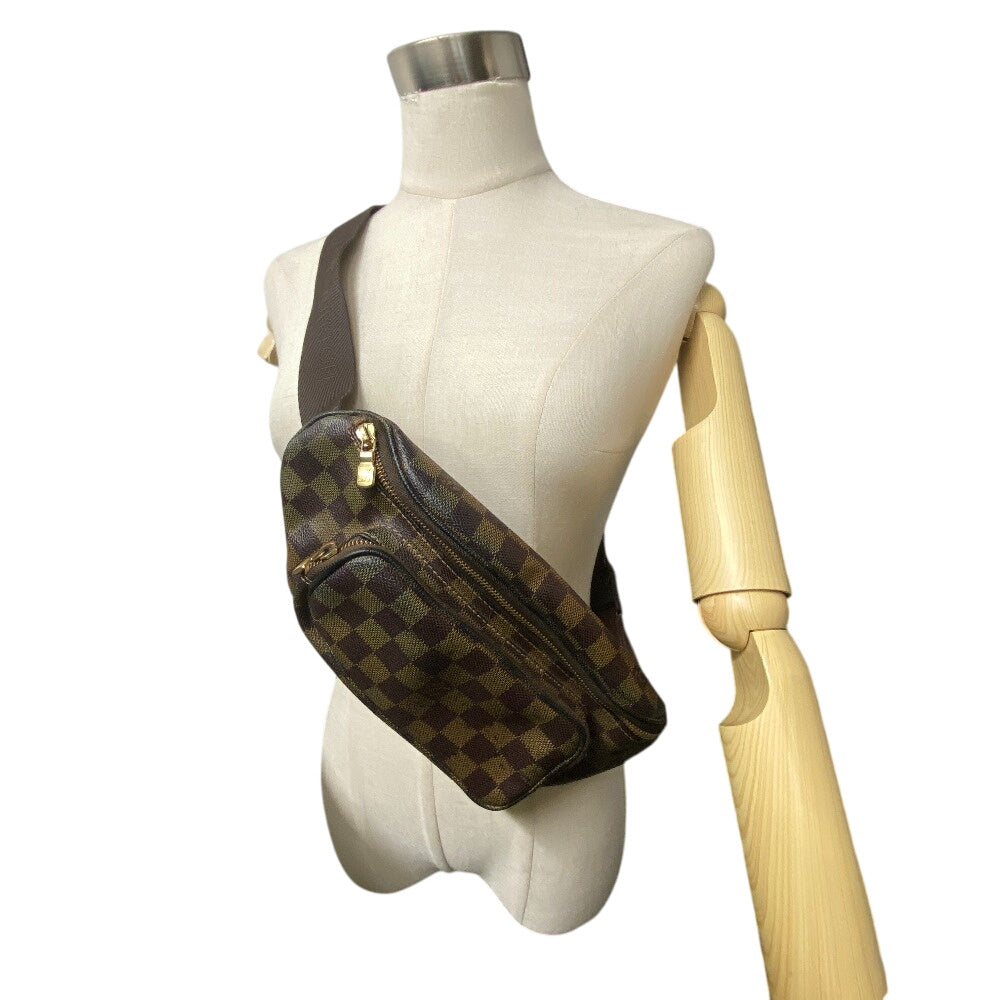 LOUIS VUITTON Sling bag N51172 leather Brown Bum bag Damier Melwil(Unisex) Used Authentic