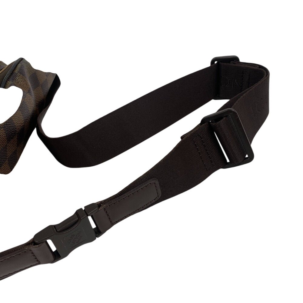 LOUIS VUITTON Sling bag N51172 leather Brown Bum bag Damier Melwil(Unisex) Used Authentic