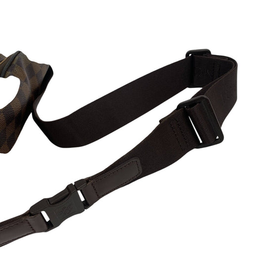 LOUIS VUITTON Sling bag N51172 leather Brown Bum bag Damier Melwil(Unisex) Used Authentic